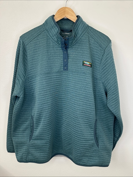 L.L. Bean Sweaters - L.L. Bean 3X Women’s Airlight Knit Pullover, Snap, Excellent Like-New Condition!
